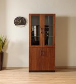 2-Door wooden office bookcase