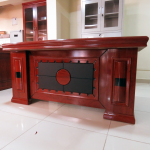 1800mm executive office table with side pedestals - Image 5