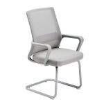 Modern Mid-Back Mesh Task Chair with Fixed Arms - Image 5