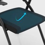 Mesh Executive Foldable Chair with Armrest - Image 5