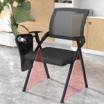Mesh Executive Foldable Chair with Armrest - Image 2