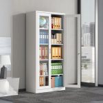 Full-Glass Steel Office Storage Cabinet - Image 6