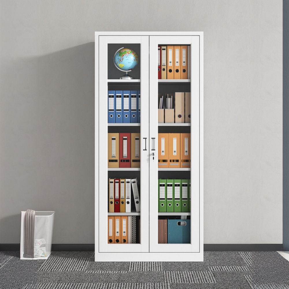 1199x1199-2025-02-19T091817.003.jpg Full-Glass Steel Office Storage Cabinet - Image 1