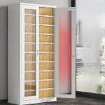 Full-Glass Steel Office Storage Cabinet - Image 4