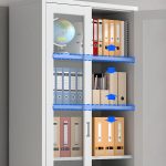 Full-Glass Steel Office Storage Cabinet - Image 3
