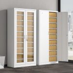 Full-Glass Steel Office Storage Cabinet - Image 2