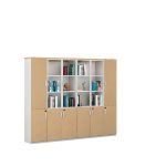 3-Door Wooden Home Office Cabinet - Image 4