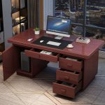Modern 1200mm Mahogany Office Desk
