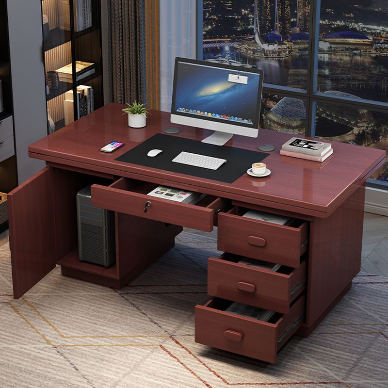 1199x1199-2025-03-15T084101.349.jpg Modern 1200mm Mahogany Office Desk - Image 1