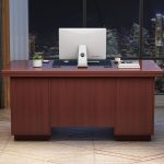 Modern 1200mm Mahogany Office Desk - Image 2