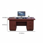 Modern 1200mm Mahogany Office Desk - Image 8