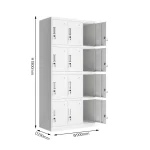12-Door Steel Locker Cabinet - Image 5