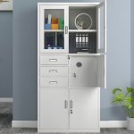 2-Door metallic office cabinet with safe - Image 5