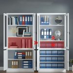 2-Door metallic office cabinet - Image 4