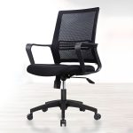 Medium-back mesh office seat