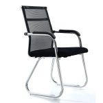Black Mesh Fabric Guest Chair - Image 3