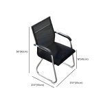 Black Mesh Fabric Guest Chair - Image 5