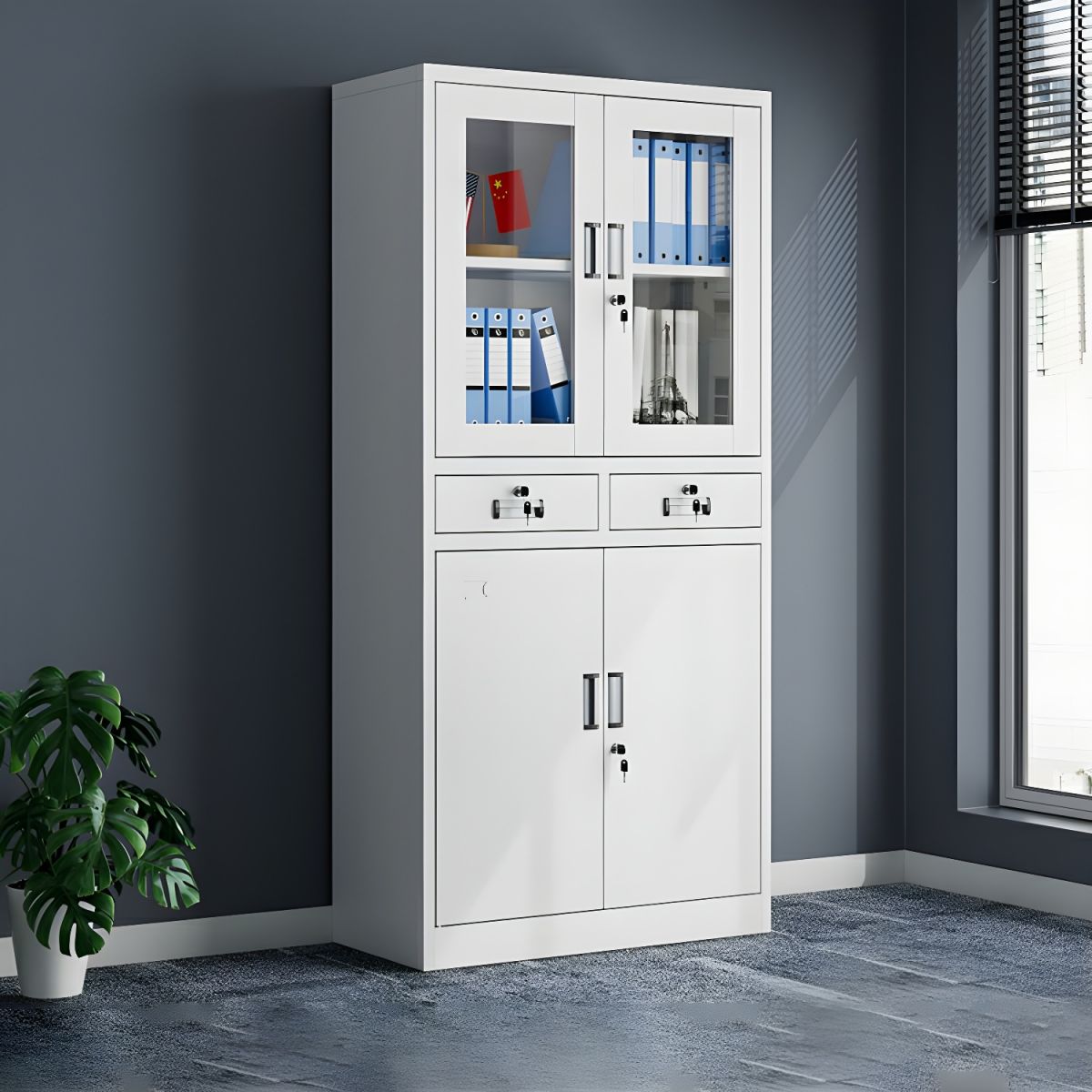 1200x1200-2024-03-08T130743.477.jpg Double Door Steel Trophy Cabinet - Image 1