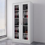 2-Door Metallic Display Cabinet