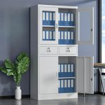 2-Door metallic office storage cabinet