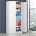 Modern Steel Filing Cabinet with 5 Adjustable Shelves - Image 4