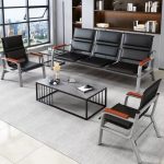 Office reception sofa with arms