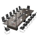 3 Meters Office Boardroom Table - Image 8