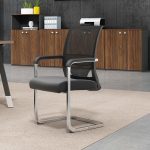 Non-Rotating Mesh Office Guest Chair