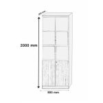 2 Door wooden executive office cabinet (Copy) - Image 5