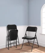 Clark Metal Folding Chair (Black) - Image 2