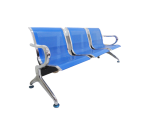 3-link metallic waiting bench