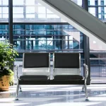 2 Seats PU Leather Office Guest Reception Bench