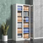 2-Door full-glass metallic office cabinet - Image 9