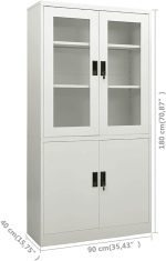4 Doors metallic office filling cabinet - Image 7