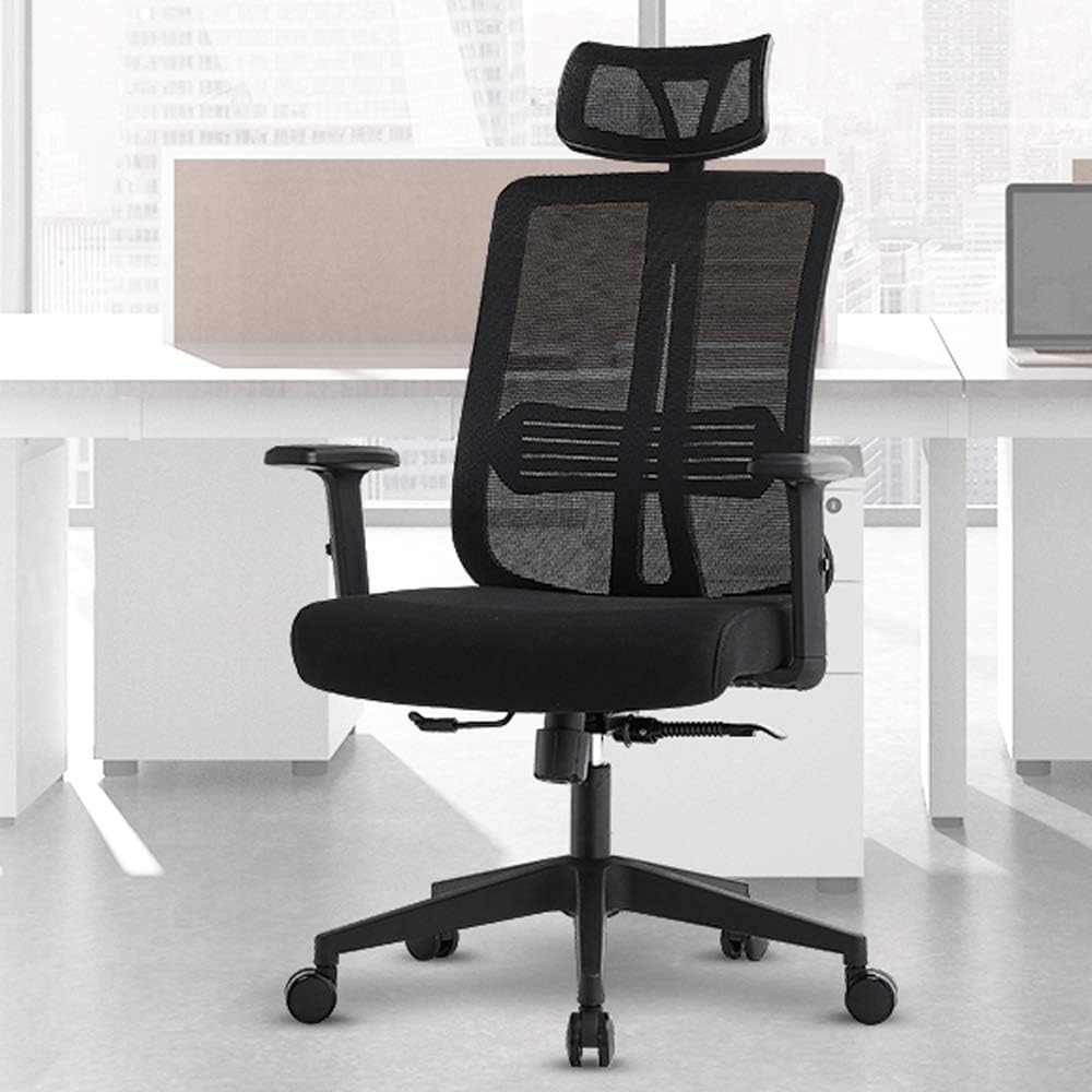 61Fw2cq6DL._AC_SL1000_.jpg Chairs High Back Mesh Office Chair - Image 1