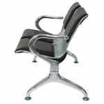 2 Seats PU Leather Office Guest Reception Bench - Image 3