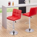 Height Adjustable Counter Stool Barstools Dining Chair - Image 5