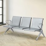 Three seater office waiting bench