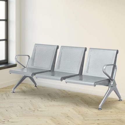 Three seater office waiting bench