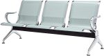 3-link metallic waiting bench - Image 2