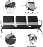 3-link padded office reception bench - Image 4