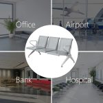 Three seater office waiting bench - Image 2