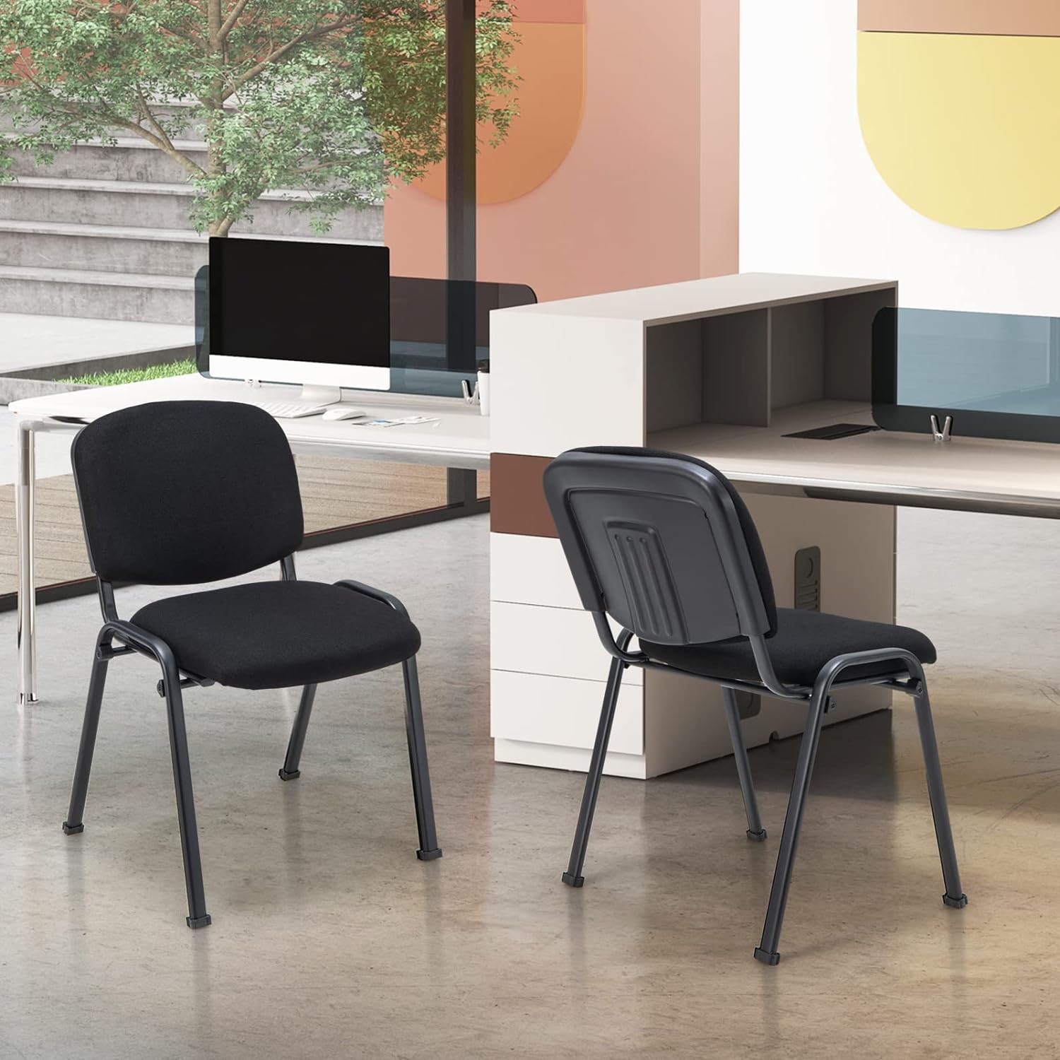 71ZXErzPH2L._AC_SL1500_.jpg Tosca office visitor seat- Black. - Image 1