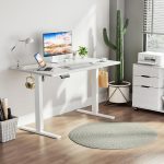 Electric height adjustable standing desk