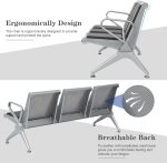Heavy-duty three link waiting bench - Image 3
