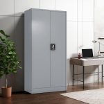 Metal Storage Cabinet with 5 Shelves