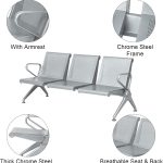 Three seater office waiting bench - Image 3