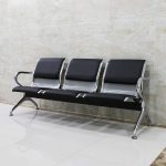 3-link padded office reception bench