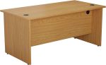 Office 1200mm Beech desk with side pedestal - Image 5