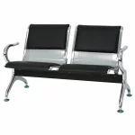 2 Seats PU Leather Office Guest Reception Bench - Image 8